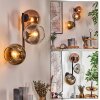 Koyoto Boule lumineuse, Applique murale Or, Clair, Cuivré, Fumé, 3 lumières