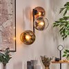 Koyoto Boule lumineuse, Applique murale Or, Clair, Cuivré, Fumé, 3 lumières