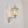 Hongkong Lampe murale d´extérieur, Applique murale Blanc, 1 lumière, Détecteur de mouvement