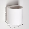 Applique murale Galpones Blanc, 1 lumière