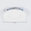 Spot encastrable Finsrud LED Blanc, 1 lumière