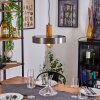 Suspension Lakewood Brun foncé, Nickel mat, 1 lumière