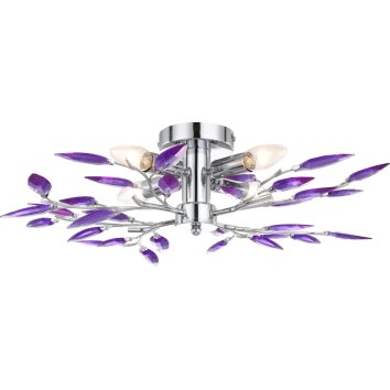 Plafonnier Globo LIBRA Chrome, 4 lumières