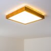 Plafonnier Sora Wood LED Bois clair, 1 lumière