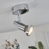 Plafonnier Morges LED Chrome, 1 lumière