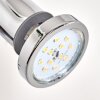 Applique murale Morges LED Chrome, 1 lumière