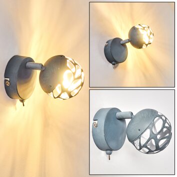 Applique murale Covane LED Gris, 1 lumière
