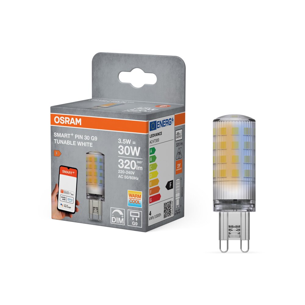 Luminaires Osram G9 LED 3.5 Watt blanc chaud dimmable 320 Lumen main product photo