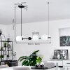 Suspension  Rascoupet Noir, 6 lumières