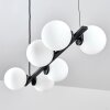 Suspension  Rascoupet Noir, 6 lumières