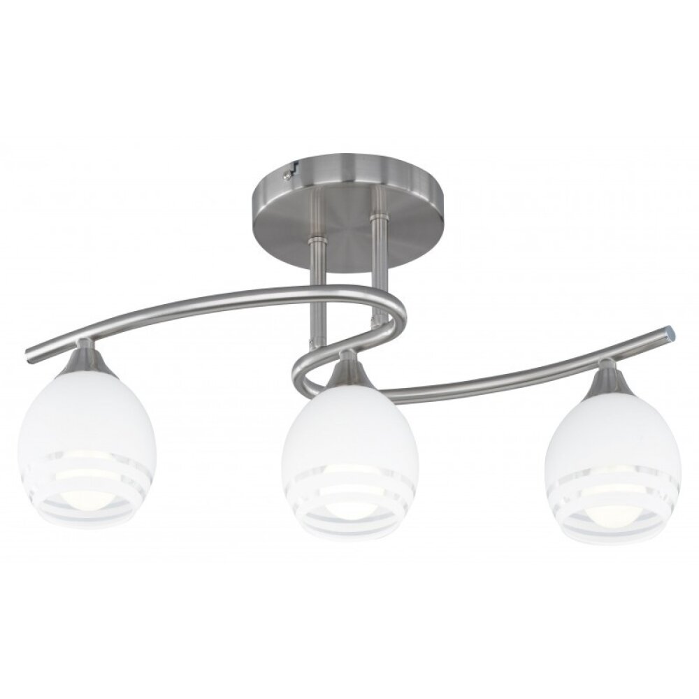 Plafonnier Trio 6056 Chrome, Nickel mat, 3 lumières main product photo