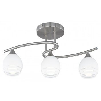 Plafonnier Trio 6056 Chrome, Nickel mat, 3 lumières