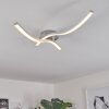 Plafonnier Mohlin LED Nickel, Blanc, 2 lumières