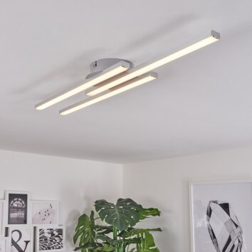 Plafonnier Mohlin LED Nickel mat, 3 lumières