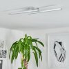 Plafonnier Correas LED Aluminium, 2 lumières