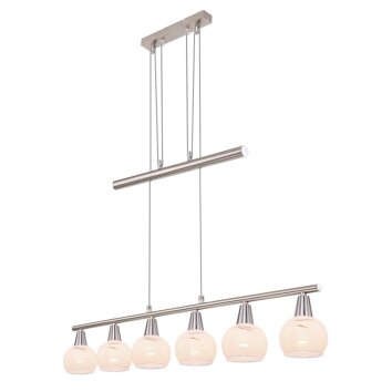 Suspension Globo OLLI Nickel mat, 6 lumières Suspension Globo OLLI Nickel mat, 6 lumières