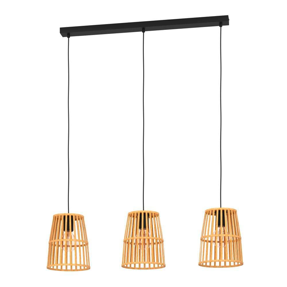 Suspension Eglo EYAM Noir, 3 lumières main product photo