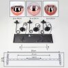 Gastor Suspension, Boule lumineuse, Suspension Clair, Cuivré, 6 lumières