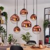 Gastor Suspension, Boule lumineuse, Suspension Clair, Cuivré, 6 lumières