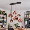 Gastor Suspension, Boule lumineuse, Suspension Clair, Cuivré, 6 lumières