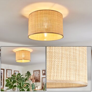 Sabadim Plafonnier beige, Écru, 1 lumière