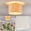Bassagoda Plafonnier beige, Blanc, 1 lumière