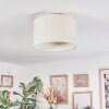 Bassagoda Plafonnier beige, Blanc, 1 lumière