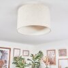 Bassagoda Plafonnier beige, Blanc, 1 lumière