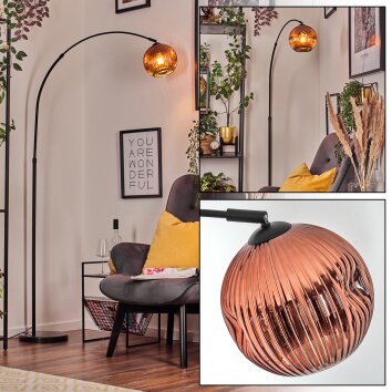 Ripoll Lampadaire Noir, 1 lumière