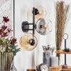 Koyoto Boule lumineuse, Applique murale Ambre, Clair, Fumé, 3 lumières