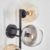 Koyoto Boule lumineuse, Applique murale Ambre, Clair, Fumé, 3 lumières