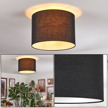 Bassagoda Plafonnier Noir, Blanc, 1 lumière