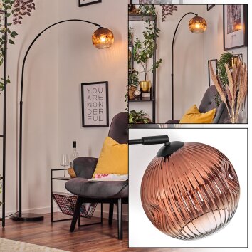 Ripoll Lampadaire, Lampadaires arc Noir, 1 lumière