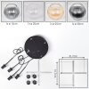 Koyoto Suspension, Boule lumineuse, Suspension grappe Ambre, Clair, Fumé, 4 lumières