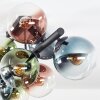Gastor Plafonnier, Boule lumineuse Bleu, Vert, Clair, Cuivré, 10 lumières