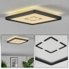 Simonstorp Plafonnier, Panel LED Noir, Blanc, 1 lumière