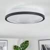 Onara Plafonnier, Panel LED Noir, Blanc, 1 lumière