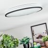 Onara Plafonnier, Panel LED Noir, Blanc, 1 lumière