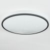 Onara Plafonnier, Panel LED Noir, Blanc, 1 lumière
