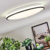 Onara Plafonnier, Panel LED Noir, Blanc, 1 lumière