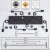 Ripoll Suspension, Boule lumineuse, Suspension Ambre, Clair, Fumé, 6 lumières