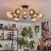 Ripoll Plafonnier, Boule lumineuse Ambre, Fumé, 10 lumières