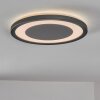 Gelan Plafonnier, Panel, Applique murale LED Noir, Blanc, 1 lumière