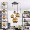 Koyoto Suspension, Boule lumineuse, Suspension grappe Or, 4 lumières