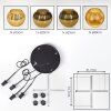 Koyoto Suspension, Boule lumineuse, Suspension grappe Or, 4 lumières