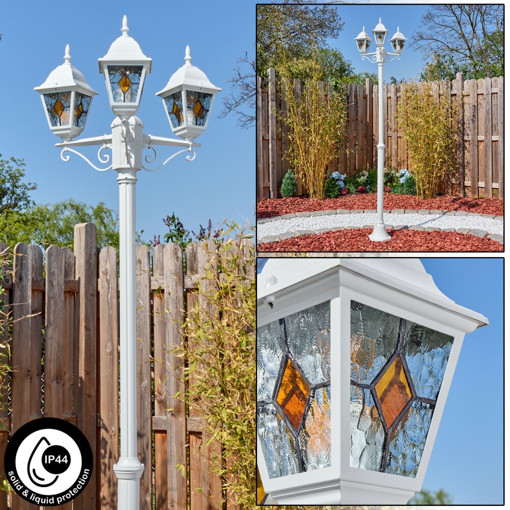 Naofe Réverbère, Eclairage de chemin Blanc, 3 lumières main product photo
