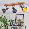 Hagan Plafonnier, Spot de plafond Écru, Noir, 3 lumières