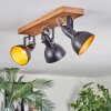 Hagan Plafonnier, Spot de plafond Écru, Noir, 3 lumières