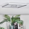 Simonstorp Plafonnier, Panel LED Argenté, Blanc, 1 lumière
