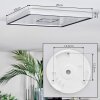 Simonstorp Plafonnier, Panel LED Argenté, Blanc, 1 lumière